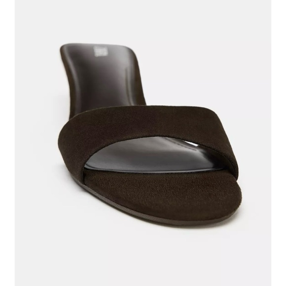 NWT ZARA SUEDE WEDGE SANDALS - Picture 4 of 5